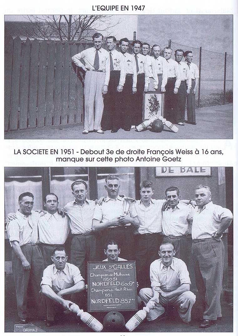 Equipe Nordfeld en 1947 et en 1951